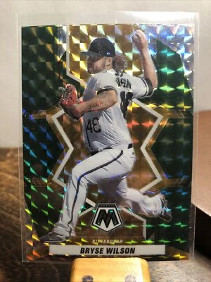 Bryse Wilson 2022 Panini Mosaic Green Prizm Pittsburgh Pirates #95 *1010* - Image 1 of 2