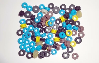 Gummifederung Federungsringe Federung Gummi iØ ca. 3,5mm ... GELB 40x - Bild 1 von 3