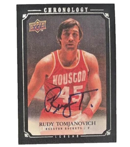 2007-08 Oberdeck Chronologie Legende/99 Rudy Tomjanovich #187 Auto HOF - Bild 1 von 2