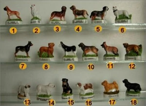 2006 EDITIONS ATLAS LES CHIENS MOLOSSE FEVE PORCELAINE 3D AU CHOIX