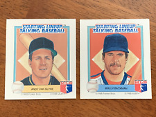 1988 Kenner Starting Lineup Talking Baseball Cards-Backman & Van Slyke-Free Ship