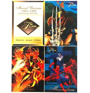 Tarjeta promocional Marvel Universe 1994 estilo edición inaugural hoja sin numerar sin cortar - Imagen 1 de 10