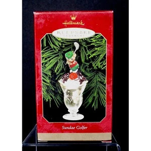 Hallmark Keepsake Ornament 1999 Sundae Golfer  W/ Box New - Picture 1 of 8