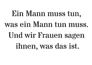 Schablone " Ein Mann muss tun... " auf A4 - Bild 1 von 1