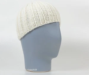 Mütze Strickmütze Beanie Wollmütze Cap weiss Herren Skimütze Handarbeit NEU H20, - Bild 1 von 1