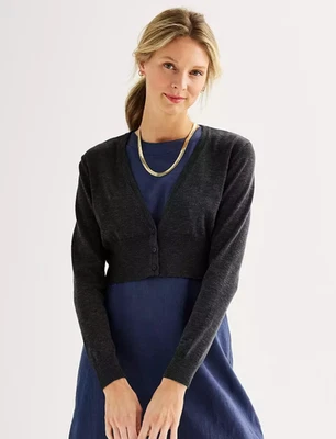 Nine West Women's Knitted Cardigan Mineral Black Medium NWT - Image 1 of 4