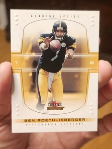 2004 Fleer Genuine Genuine Upside /500 Ben Roethlisberger #82 RC Steelers - Picture 1 of 9
