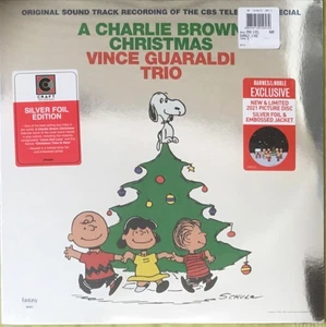Charlie Brown Christmas, Limited Edition Silver Foil Embossed 2021 Picture Disc - Picture 1 of 4