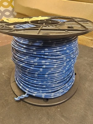 ENCORE WIRE MTW/AWM/TEW 18 BLU/WHT WIRE, 500FT - Image 1 of 4