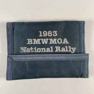 BMWMOA National Rally Lake Placid Olympics 1983 triple cartera de nailon azul BMW - Imagen 1 de 11