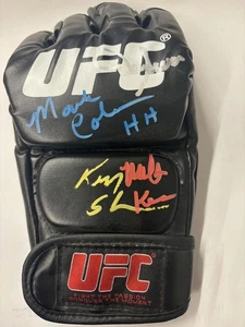 UFC Greats Ken Shamrock Dan Severn Mark Coleman Mark Kerr handsignierter HANDSCHUH JSA - Bild 1 von 1