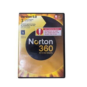 Norton 360 Antivirus Internet Security 3 PCs 1 Year License CD - Picture 1 of 3