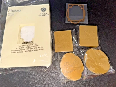 ANNA GRIFFIN MIX & MATCH Cuttlebug Embossing Frame Folders Sentiments & Dies NEW - Image 1 of 4