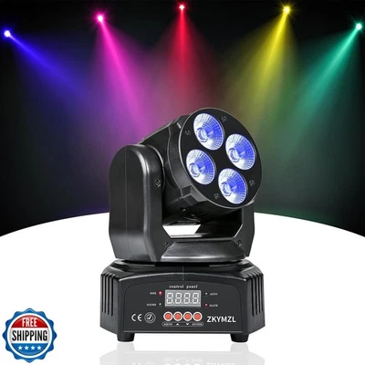 ZKYMZL RGBWA/UV 6 in 1 LED Stage Lighting Mini 50W Wash Rotating Light Moving - Image 1 of 4