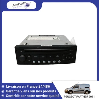 🇫🇷 AUTORADIO PEUGEOT PARTNER TEPEE 2008- ➤1614201480 ♻️ - Photo 1/2