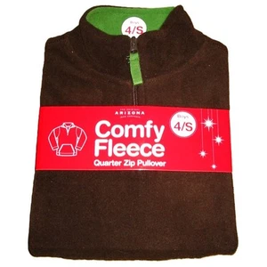 Arizona Jean Company Boy’s Fleece Jacket Long Sleeved, Chocolate Brown Size 4S - Picture 1 of 2