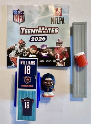 2026 NFL TeenyMates Series 14 Caleb Williams Chicago Bears W/Locker, Label,Bench - Image 1 of 4