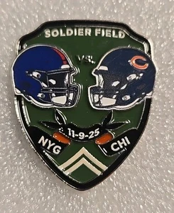 Baltimore Ravens Chicago Bears GAME DAY PIN 11/9/25 NO PACKAGING Soldier Field - Picture 1 of 2