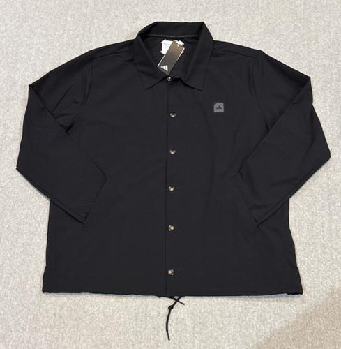 Adidas Adicross Golf Giacca Coach Uomo Nero 2XL MSRP $120