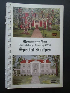 BEAUMONT INN Harrodsburg, Kentucky 40330 Special Recipes 1983 COOKBOOK  - Imagen 1 de 8