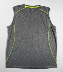 Sleeveless Workout Shirt Lightweight Breathable Crew Neck Mens Size Large Gray - Picture 1 of 6