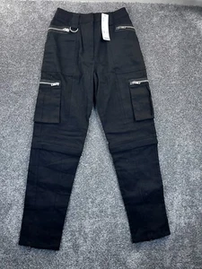I.AM.GIA Pants Womens XS Cargo Ursa Utility Zipper Pocket Skinny Black NWT - Picture 1 of 14