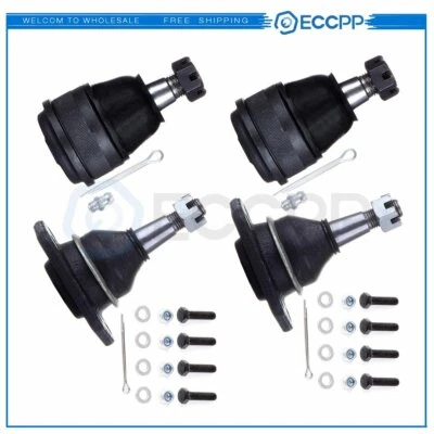 4pcs Fits 1971-1976 Chevy Impala Front Suspension Upper & Lower Ball Joints Kit Foto 1 de 4