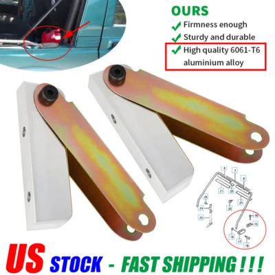 For Suzuki Samurai & SJ410 Soft Top Rear Bow Hinge Hardware Full Kit Both Sides - Image 1 of 4