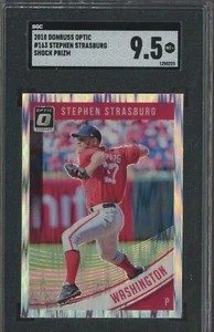 Stephen Strasburg 2018 Donruss Optic Shock Prizm #163 Nationals SGC 9,5 como nuevo+ - Imagen 1 de 2