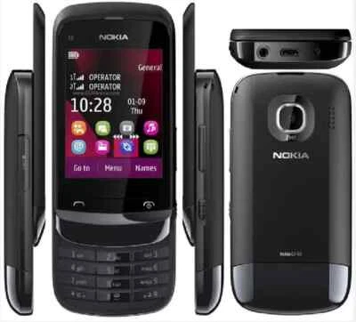 Nokia C2-03 Dual SIM Camera FM Radio Touch screen 2G GSM 900 1800 Slide Phone - Image 1 of 4