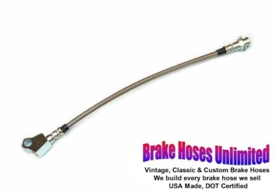 REAR CENTER STAINLESS BRAKE HOSE Ford Granada 1975 1976 1977 1978 1979 1980 - Image 1 of 2