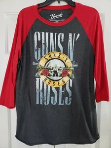 Bravado GUNS N' ROSES 3/4 Arm Raglan T-Shirt Herren Medium - Bild 1 von 9