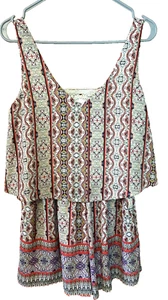 Pre-Owned! Xhilaration Lined Short Jumper Romper- Size Small - Picture 1 of 6