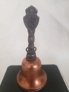 Vintage Crested Hand Metal Embossed Plated Bell 4 - Hong Kong - Picture 1 of 7