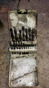 19x Drills bits in stand case 1/16" - 3/8"/2mm -10mm P&N, OSBORN, Nachi - Picture 1 of 2