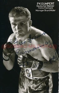 Original PK AK Boxer Peter-Klaus Gumpert Autograph Unterschrift Boxen Signatur - Bild 1 von 2