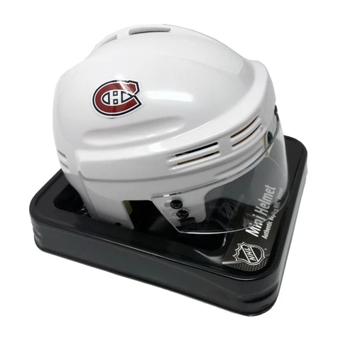 MONTREAL CANADIENS NHL LICENSED WHITE MINI HELMET Cover