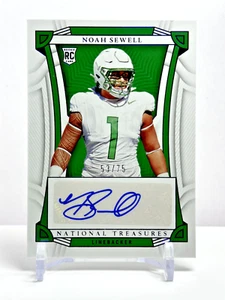 2023 Panini National Treasures Collegiate Rookie Auto #'d /75 Noah Sewell - Bild 1 von 2
