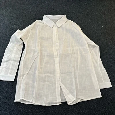 Woman White Linen  Size Medium Linen short - NEW - Image 1 of 4