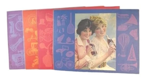 Vtg Coca Cola Placemats Set of 4 Laminated Advertising Reproduction Circa 1900s - Picture 1 of 24