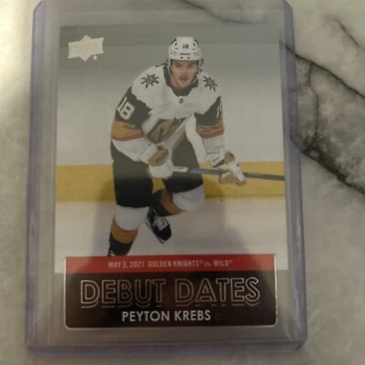 2021-22 Upper Deck Series 1 - Debut Dates #DD-14 Peyton Krebs - Image 1 of 2