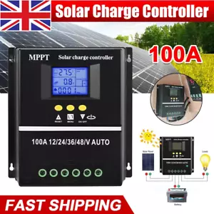 4000W 100A MPPT Solar PV Regulators 12V 24V 36V 48V Solar Charge Controller LCD - Picture 1 of 18