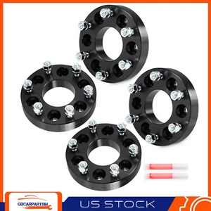 (4) 1.25" 6x5 to 6x5.5 Wheel Adapters Fits 2002-2009 Chevy Trailblazer GMC Envoy - Picture 1 of 7