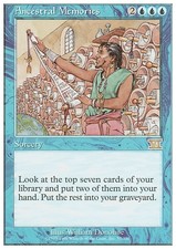 ANCESTRAL MEMORIES ~mtg NM/NM- 6th Edition Rare x1