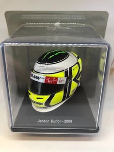 JENSON BUTTON 2009 BRAWN FORMULA 1 MINI HELMET (SCALE 1:5) BRAND NEW - Picture 1 of 2