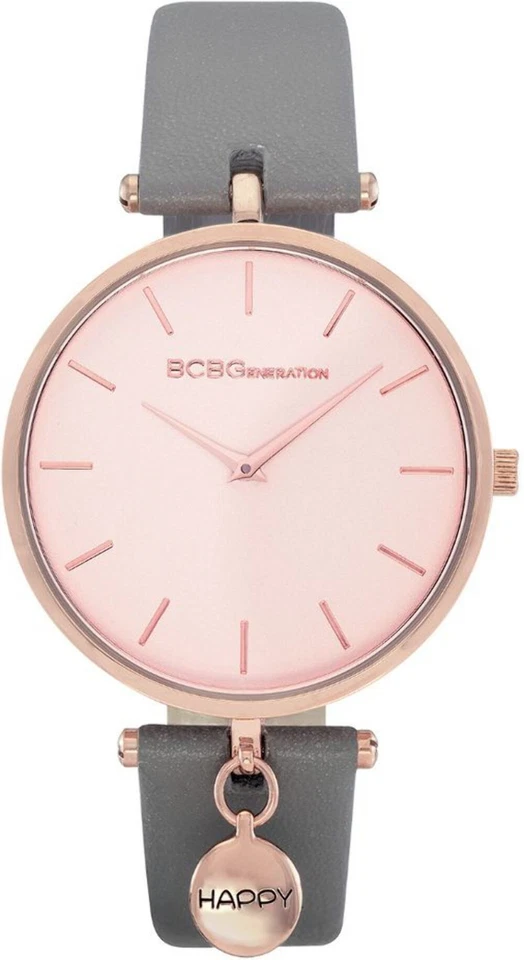 BCBGeneration GN51043004 Women's Rose Gold Tone Grey leather Band Watch - Image 1 of 1