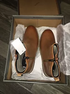 New Tan Brown Leather Clarks Frankie Roam Ankle Boots 6 F Adults New Boxed - Picture 1 of 11