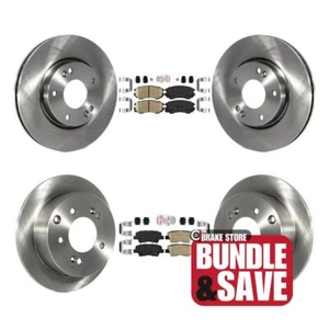 Front Rear Ceramic Pads And Disc Brake Rotors Kit For 2012-2013 Kia Soul - Picture 1 of 19