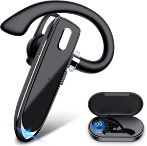 Single Ear Business Headphone Bluetooth-compatible Wireless Waterproof With Mic - Picture 1 of 8