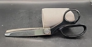 Vintage WISS Model CB7 USA PINKING SHEARS Scissors, Black Handle - Picture 1 of 5